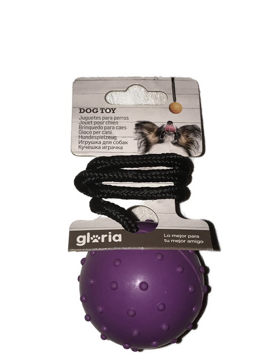 Balle caoutchouc avec corde Gloria DIAM 7 (30cm)